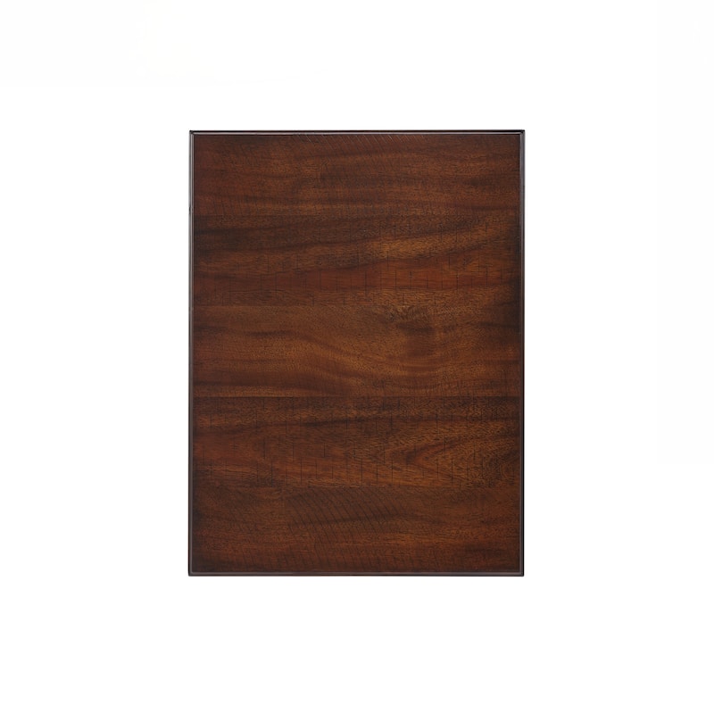 Solid Wood End Table with Drawer, Easy Assembly Vintage Narrow Sofa Side Table for Living Room