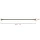 preview thumbnail 17 of 43, Utopia Alley Adjustable 72-Inch Shower Curtain Tension Rod - Rust-Proof Aluminum with Rubber End Cap, No Drill Installation