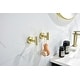 preview thumbnail 4 of 8, 6 Piece Bathroom Hardware Set Brushed Gold Wall Mount Modern Bathroom Towel Holder Bar 304 Stainless Steel Bath Accessories Set