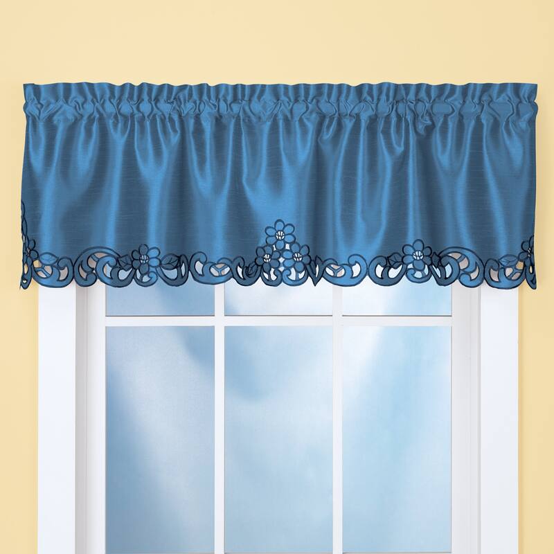 Elegance Scroll Cut-out Window Valance - 58" WIDE