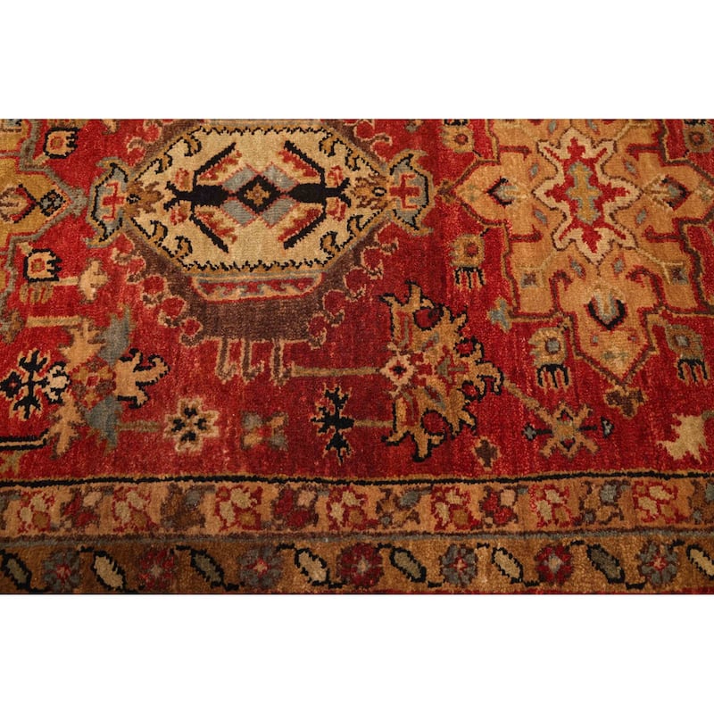 ECARPETGALLERY Hand-knotted Jules Sultane Red Wool Rug - 8'1 x 9'11