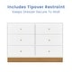 preview thumbnail 2 of 7, James 6 Drawer Dresser White