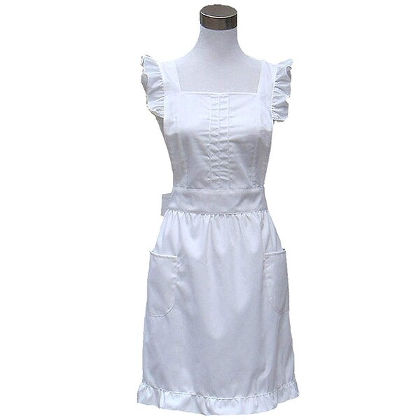 Frilly White Apron