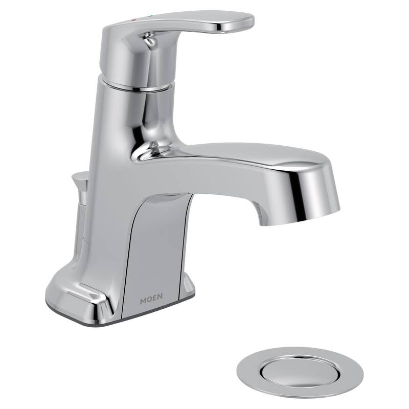 Moen L45711 Chateau 1.2 GPM Centerset Bathroom Faucet with Pop-Up - Polished Chrome - Polished Chrome