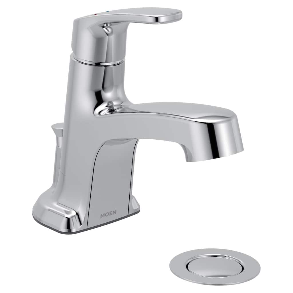 Moen L45711 Chateau 1.2 GPM Centerset Bathroom Faucet with Pop-Up - Polished Chrome