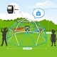 preview thumbnail 3 of 8, Climbing Dome with Climbing Cargo Net, 10 ft Dome Jungle Gym with Hammock for Kids Outdoor Playset Backyard - 10ftx10ft