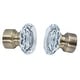 preview thumbnail 6 of 4, MERIVILLE 1-Inch Diameter Double Window Curtain Rod, Cut Crystal Finial