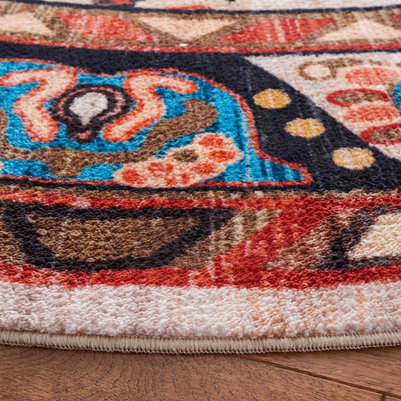 SAFAVIEH Riviera Machine Washable Slip Resistant Wilma Oriental Rug