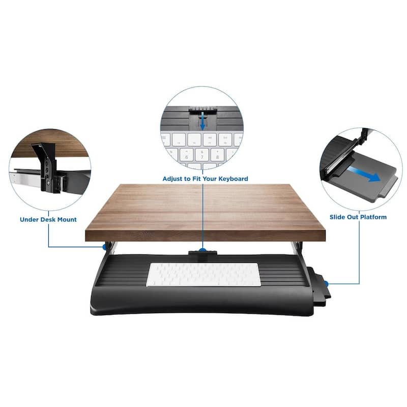 Mount-It! Under Desk Keyboard Drawer with Mouse Platform