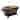 Megachef Oval Cast Iron Portable Hibachi Grill for Outdoor Use and Camping in Black