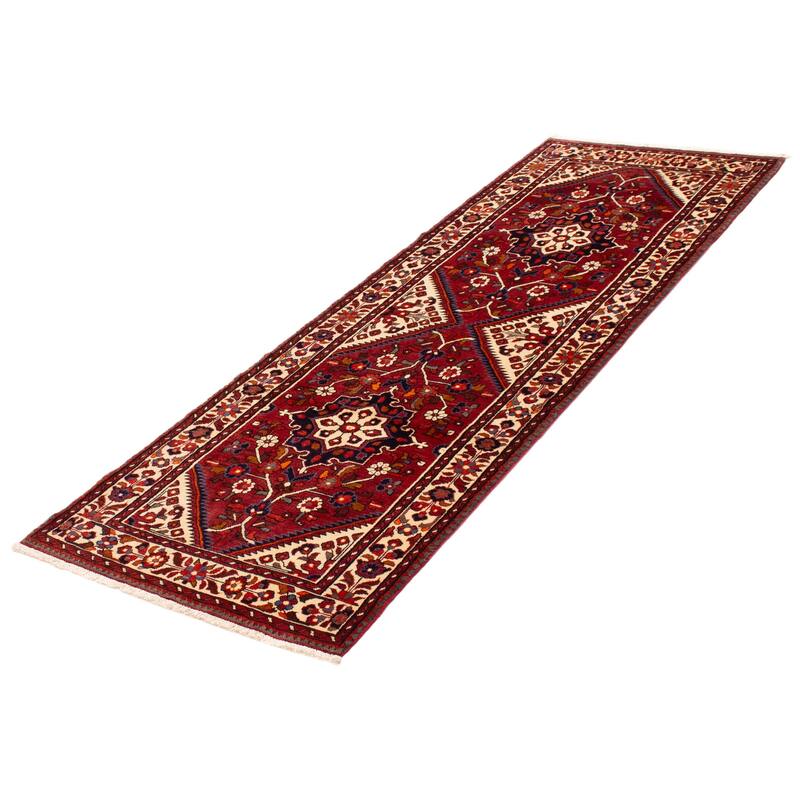 ECARPETGALLERY Hand-knotted Anadol Red Wool Rug - 3'7 x 10'6