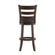preview thumbnail 23 of 43, Verona Linen Ladder Back Swivel Bar Stool by iNSPIRE Q Classic
