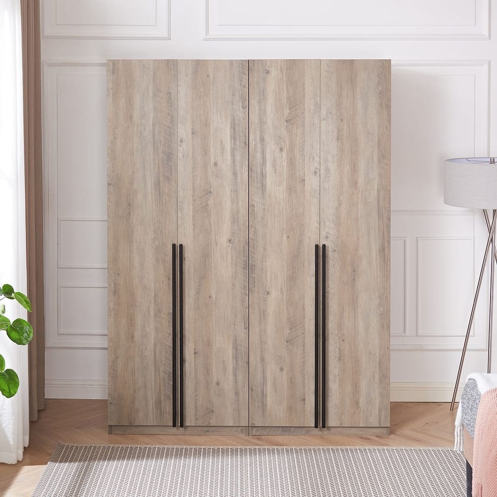 Manhattan Comfort Lee 32" Wardrobe Closet - Set of 2