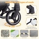 preview thumbnail 4 of 17, 3-in-1 Reversible Baby Stroller with Adjustable Backrest and Canopy
