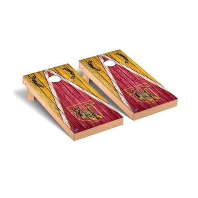 Tuskegee Tigers Triangle Cornhole Board Set