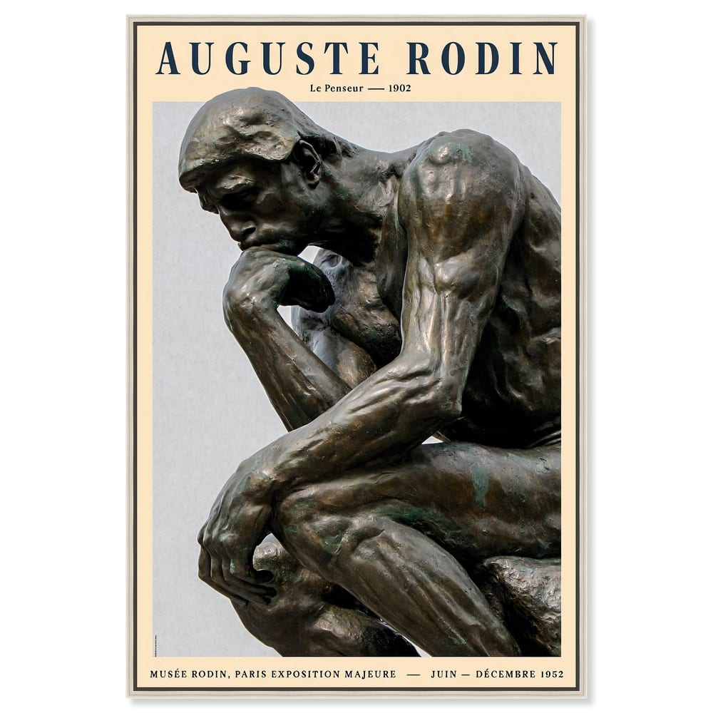 The Thinker Canvas by Art Remedy