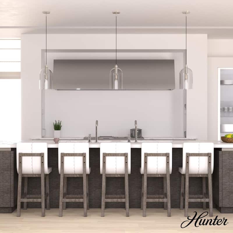 Hunter 16" Lochemeade 1-Light Pendant - Kitchen Island, Dining Room, Bedroom - Modern Farmhouse, Contemporary, Industrial