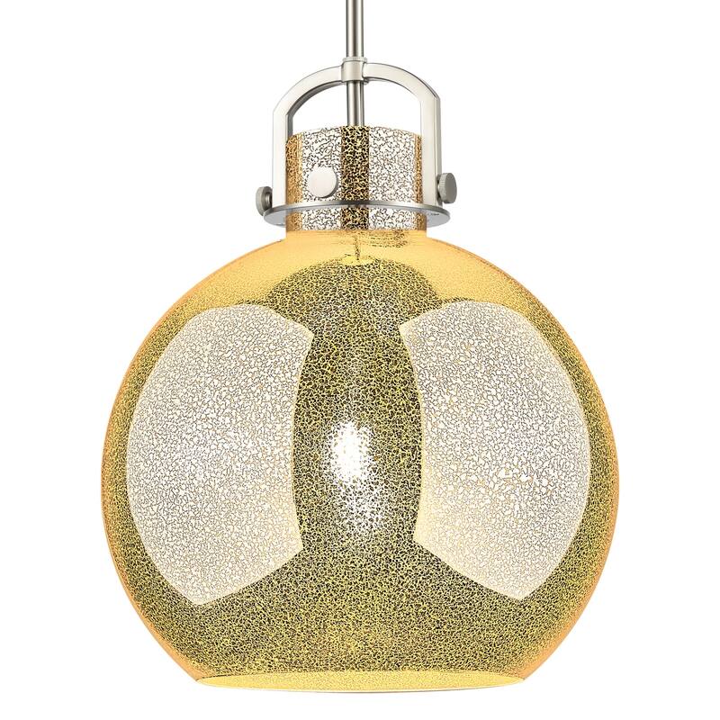 Innovations Lighting 410-1SL-G410-14ME Newton Sphere 14" Wide Pendant - Satin Nickel