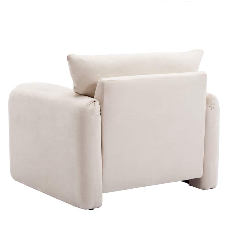 Modern Style Chenille Oversized Armchair Accent Chair Single Sofa