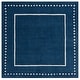 preview thumbnail 122 of 127, SAFAVIEH Handmade Bella Alverta Dotted Border Wool Rug 5' Square - Navy Blue/Ivory