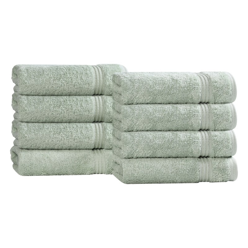 Blue Nile Mills Egyptian Cotton Absorbent Hand Towel Set of 8