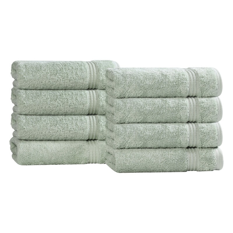 Blue Nile Mills Egyptian Cotton Absorbent Hand Towel Set of 8