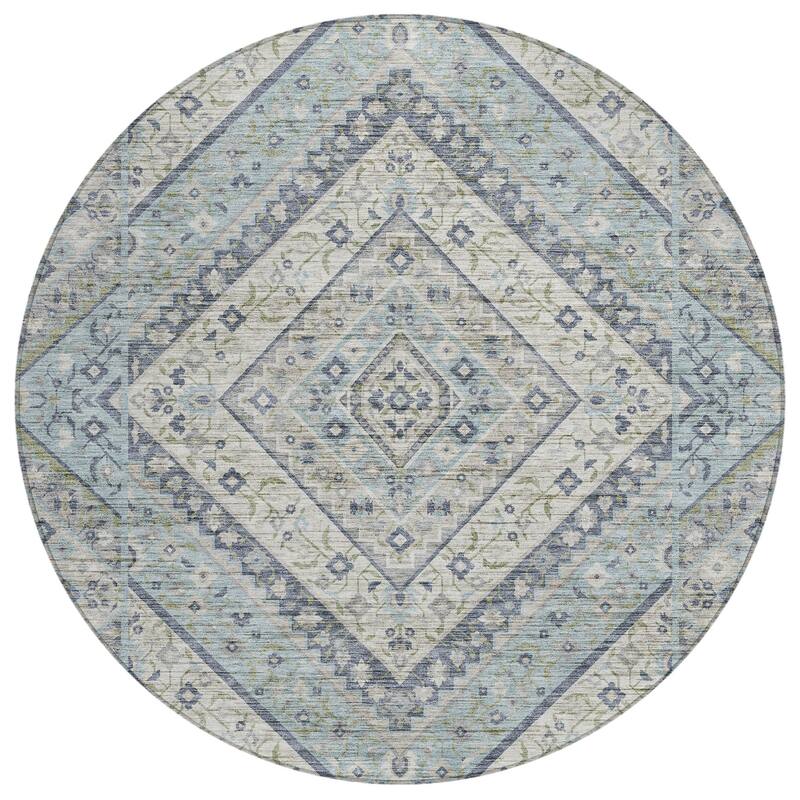 Machine Washable Indoor/Outdoor Traditional Ali Chantille Rug