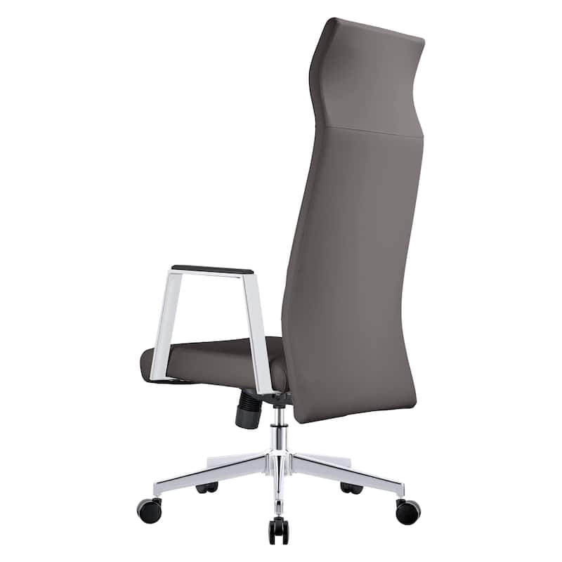 LeisureMod Aleen High-Back Office Chair with Swivel and Tilt