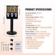 preview thumbnail 21 of 19, VEVOR Commercial Vending Machine, Triple Compartment Candy Dispenser with Iron Stand, Gumball and Candy Machine