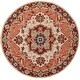 preview thumbnail 37 of 40, SAFAVIEH Handmade Chelsea Katerina French Country Wool Rug 5'6" Round - Red/Ivory - Round