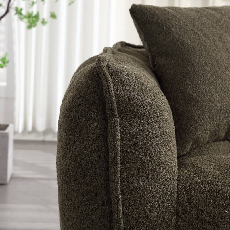 66.1''W Soft beanbag chair with high resilience foam