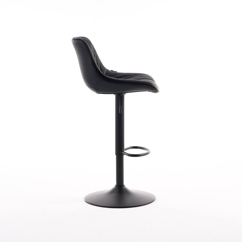 Swivel Upholstered Bar Stools Set of 2, Height Counter Stools