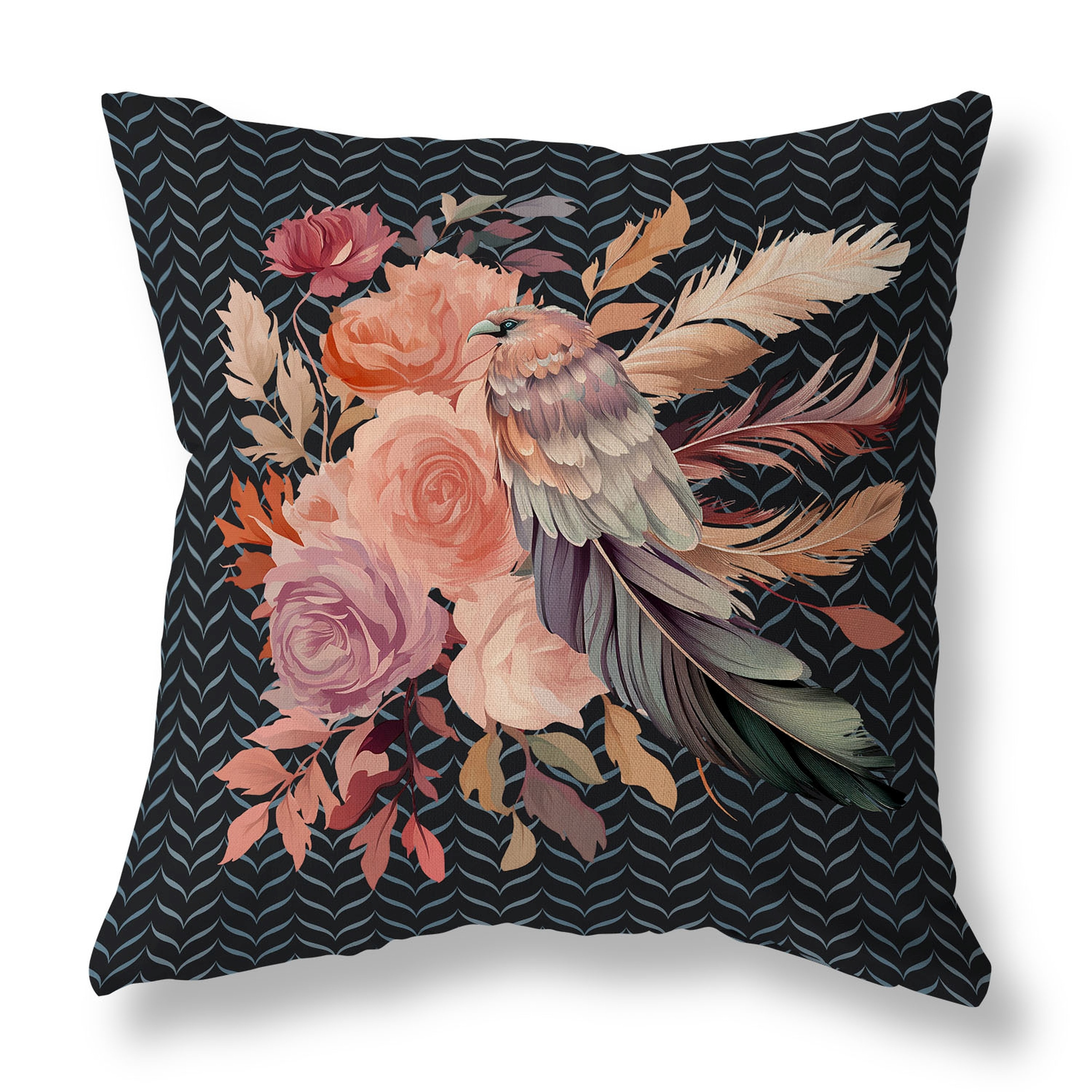 Black and pink throw pillows clearance