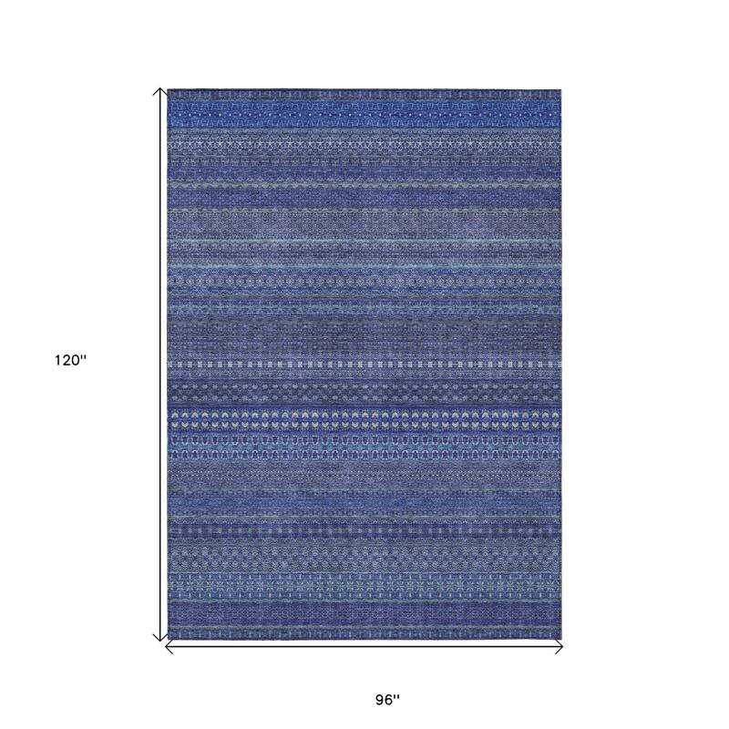 Rana Stripe Weather Resistant Blended Style Runner Outdoor Rug