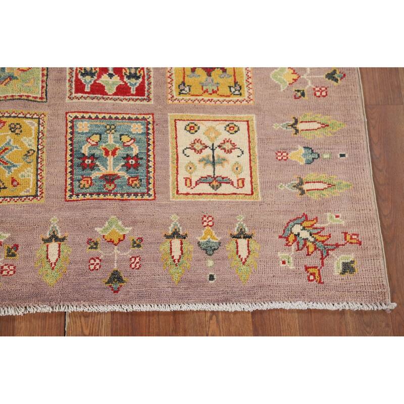 Garden Design Kazak Oriental Accent Rug Handmade Wool Carpet - 3'11" x 5'11"