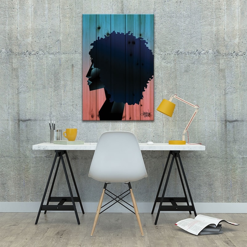 Space Is The Place V Print On Wood by VCalvento - Multi-Color