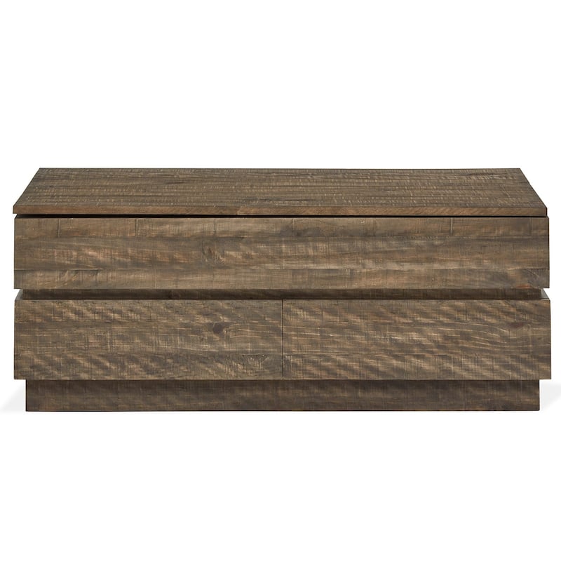 Magnussen Home Baisden Tobacco Lift Top Storage Cocktail Table with Casters - 48''W x 26''D x 18''H
