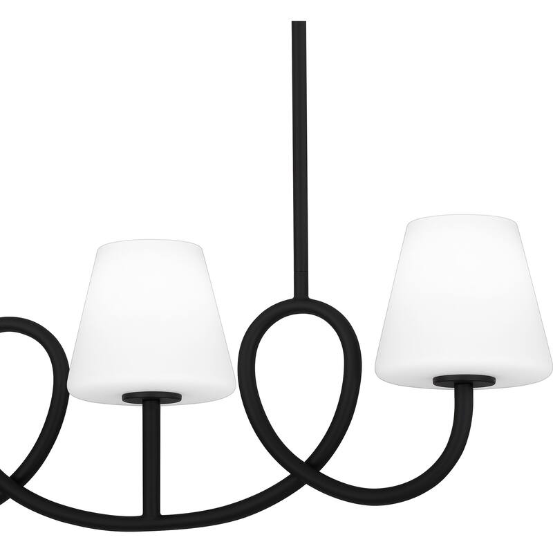 Atkins 4-Light Matte Black Island Light