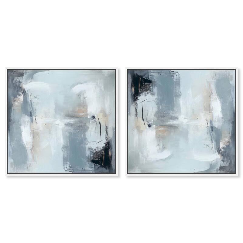 Bauhaus Canvas by Art Remedy - 36" x 45" - Silver