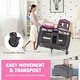 preview thumbnail 19 of 18, Babyjoy 4-in-1 Convertible Portable Baby Playard Newborn Napper with - See Details
