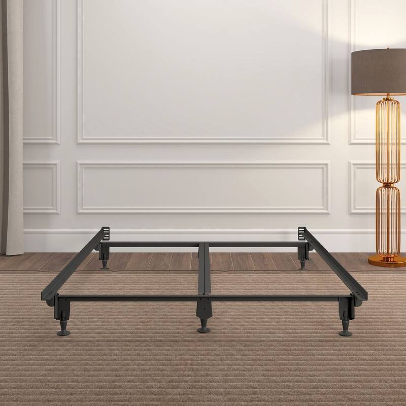 Heavy Duty Multi-Fit Bed Frame - Twin, Full, Queen, King, Cal King - Universal Rail Design