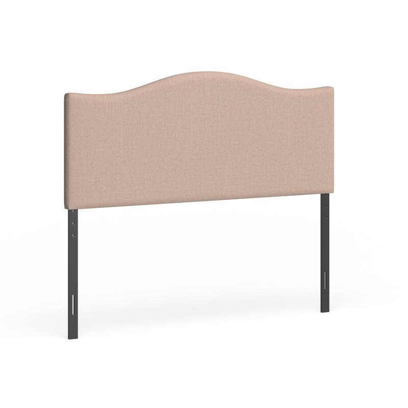 Curl Queen Nailhead Upholstered Headboard