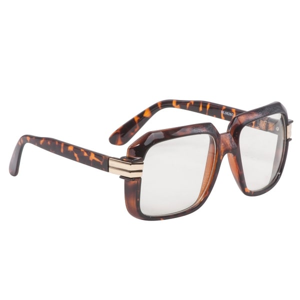 Men CLASSIC RETRO HIP HOP Style SUN GLASSES Round Gold Tortoise Frame Brown Lens