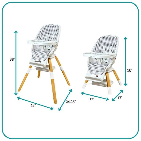 TruBliss 2-in-1 Turn-A-Tot High Chair with 360° Swivel