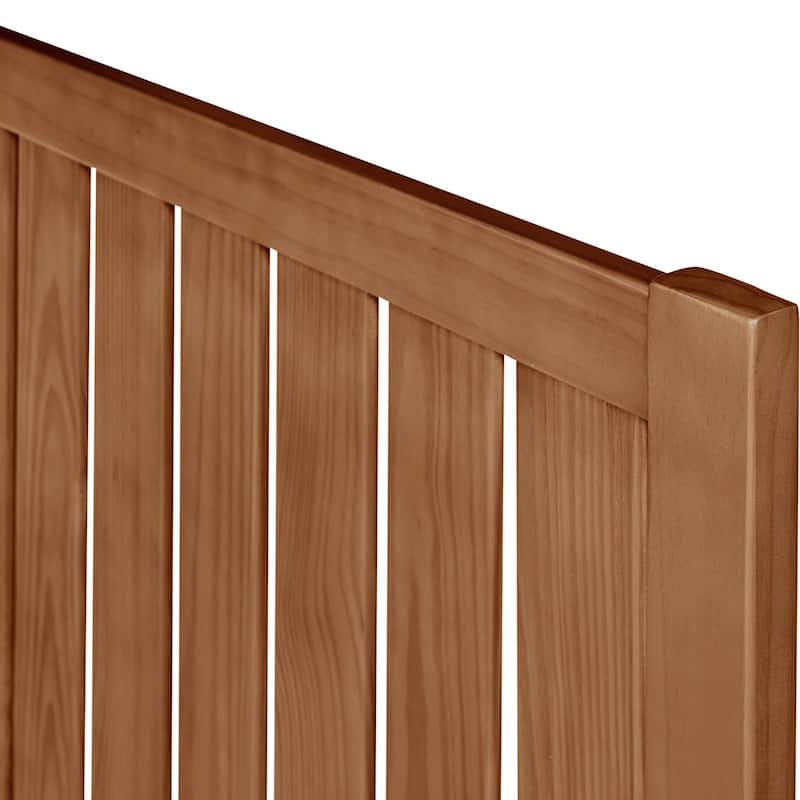 Graham Wooden Platform Bed with Slatted Headboard