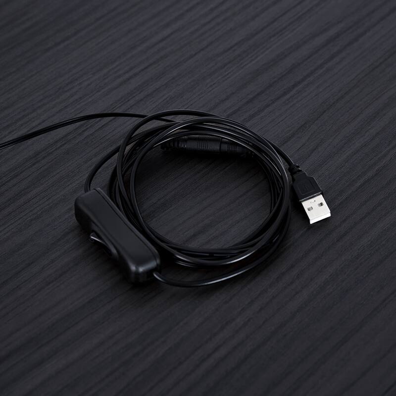 51.2" Modern Display Cabinet with Glass Doors, LED Lighting, Adjustable Shelves and 2 Storage Drawers