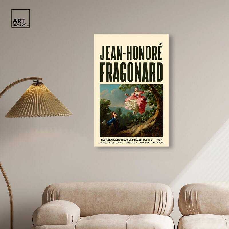 Fragonard's Swing Canvas by Art Remedy, Gallery Wrapped