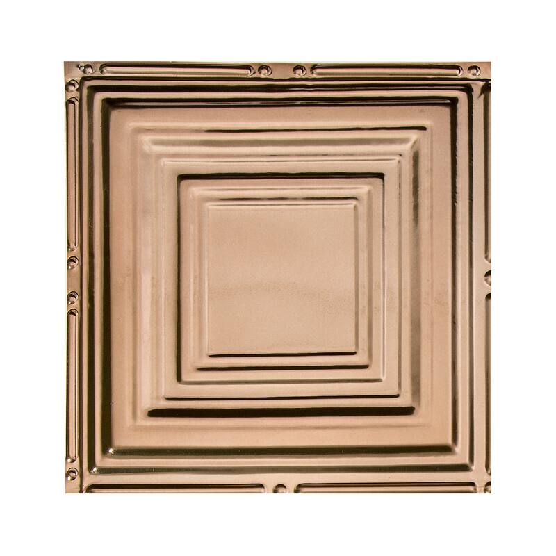 Great Lakes Tin Syracuse Lay-in Ceiling Tile - Champagne - Sample