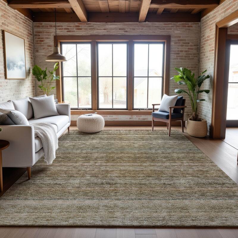 Premium Washable Super Soft Ombre Tribal Mayfield Rug - Copper - 8' x 10'