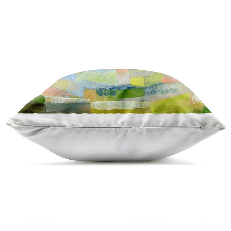 Stupell Jolly Geometric Countryside Scene Printed Outdoor Throw Pillow Design by Ashley Davis